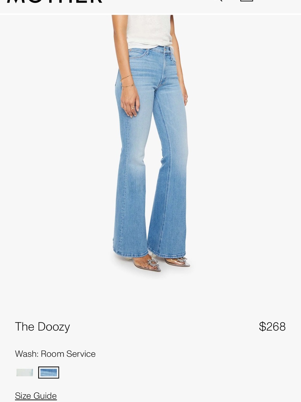 Mother Women's The Doozy Blue Flared Jeans - Picture 8 of 8